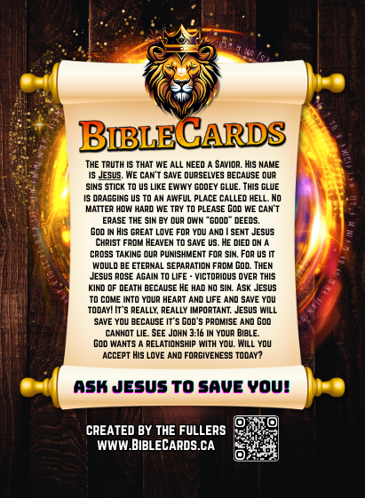 Fruit of The Spirit Edition Bible Cards - Pack of 29 Trading Cards