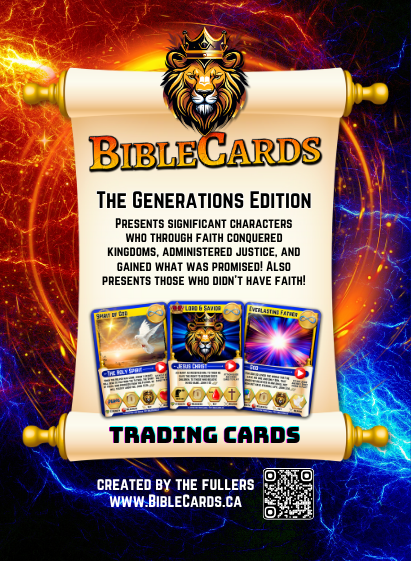 Generations Edition Bible Cards - Pack of 29 Trading Cards