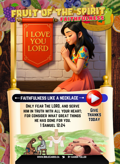 Fruit of The Spirit Edition Bible Cards - Pack of 29 Trading Cards