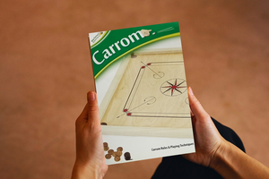 Carrom rules / instruction booklet in color