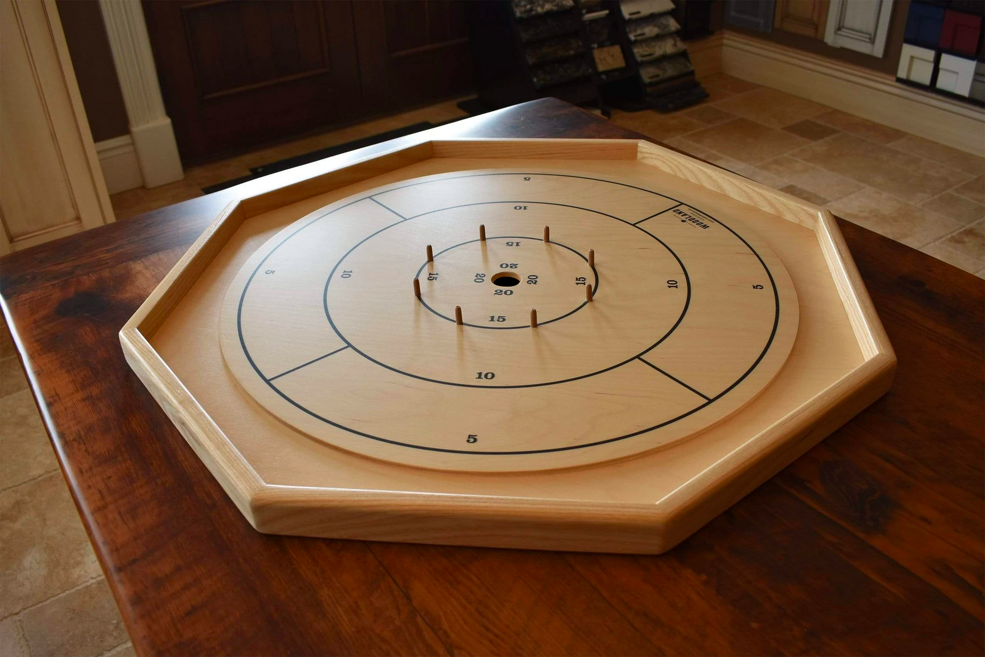 The Gold Standard - Traditional Crokinole Board Game Set - Carrom Canada