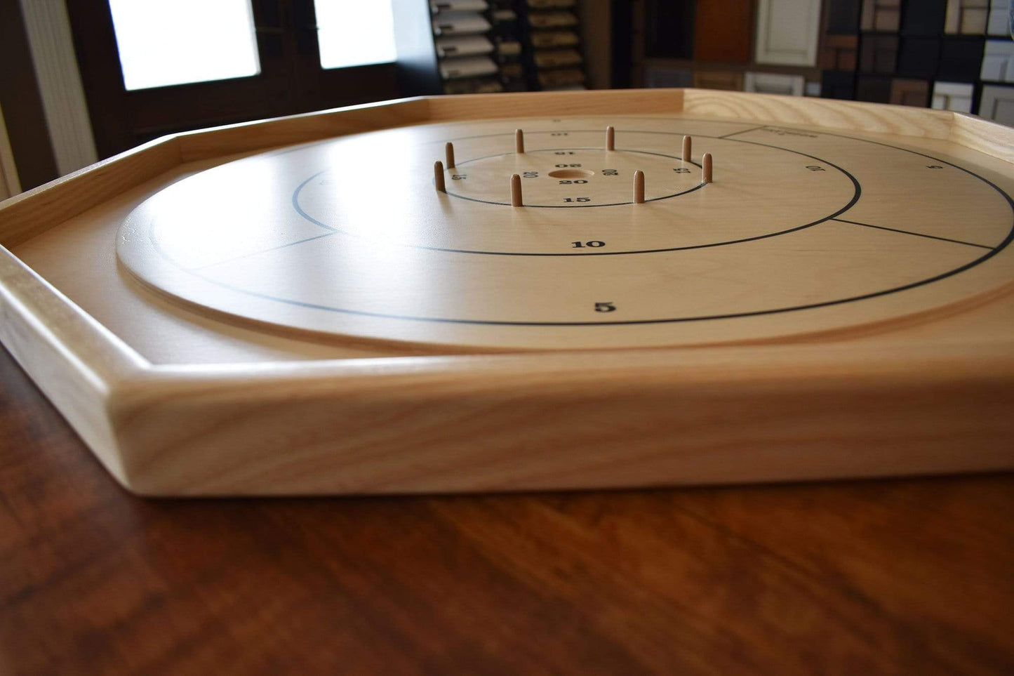 Crokinole Canada (www.crokinole.ca) Crokinole Board Game Black / Natural The Gold Standard - Traditional Crokinole Board Game Set