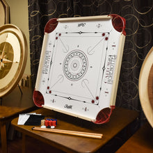 Load image into Gallery viewer, Carrom / Pinnochi Board with Carrom Men, Rules, and Pouch - Carrom Canada
