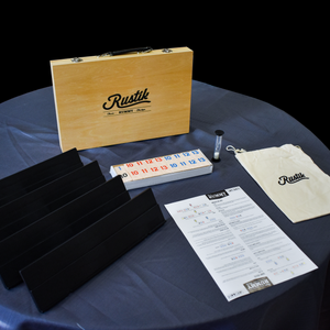 Deluxe Rummy in Wooden Case with Handle - Carrom Canada