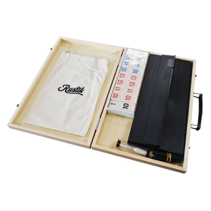 Deluxe Rummy in Wooden Case with Handle - Carrom Canada